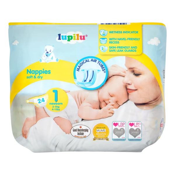 Lupilu Newborn Nappies Size 1- 24 pc