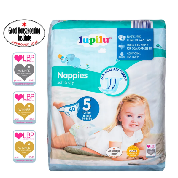 Affordable Lupilu Size 5 Junior Nappies UK